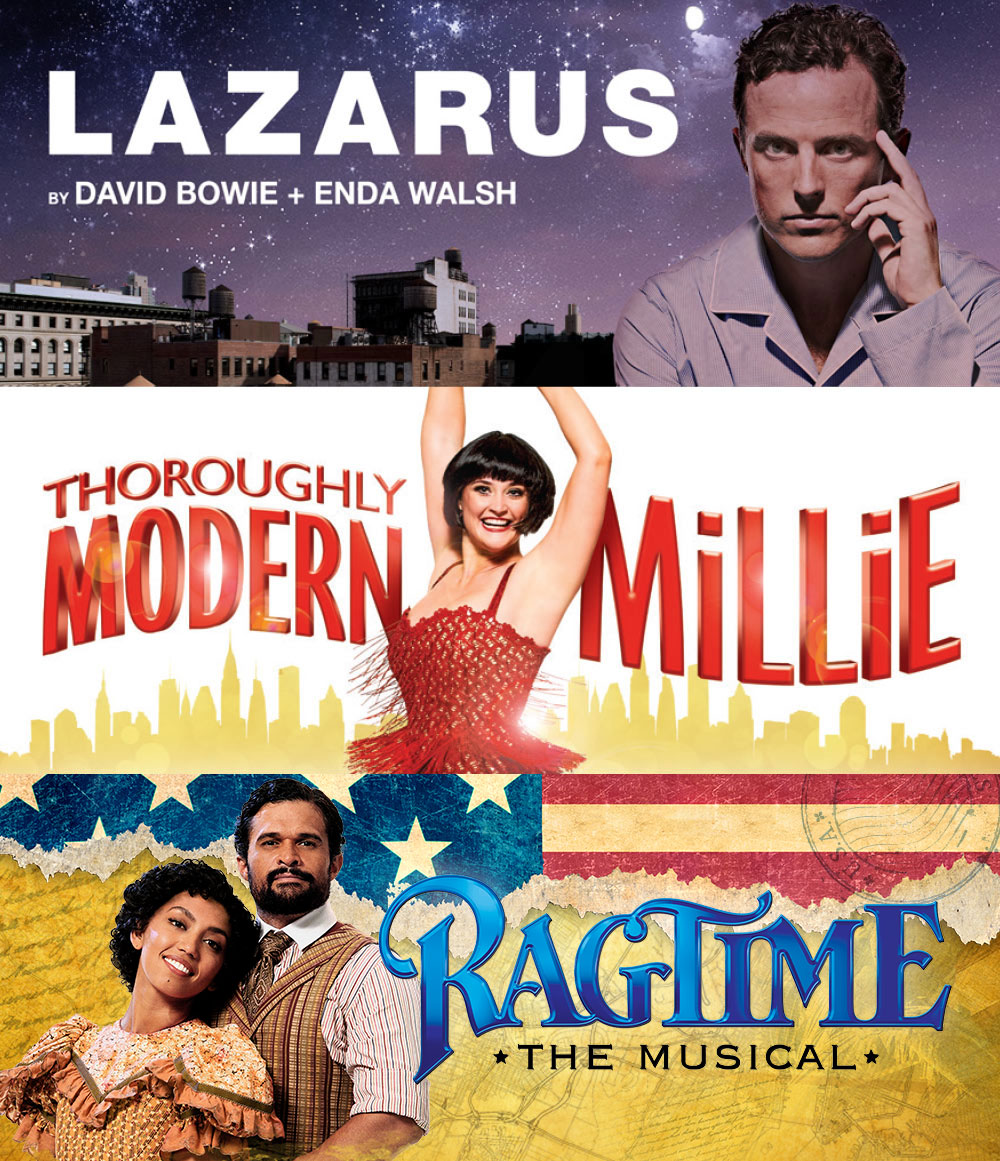 Season 2019 - Lazarus, Thoroughly Modern Millie and Ragtime